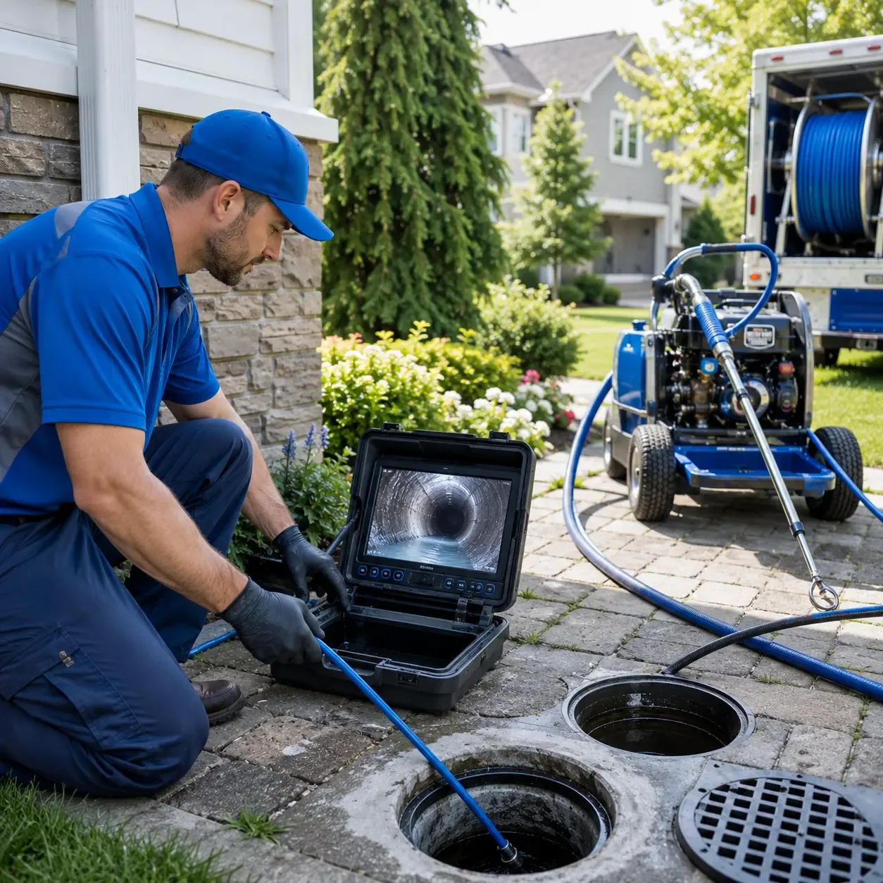 Outdoor drain cleaning professionals serving Gresham, WI