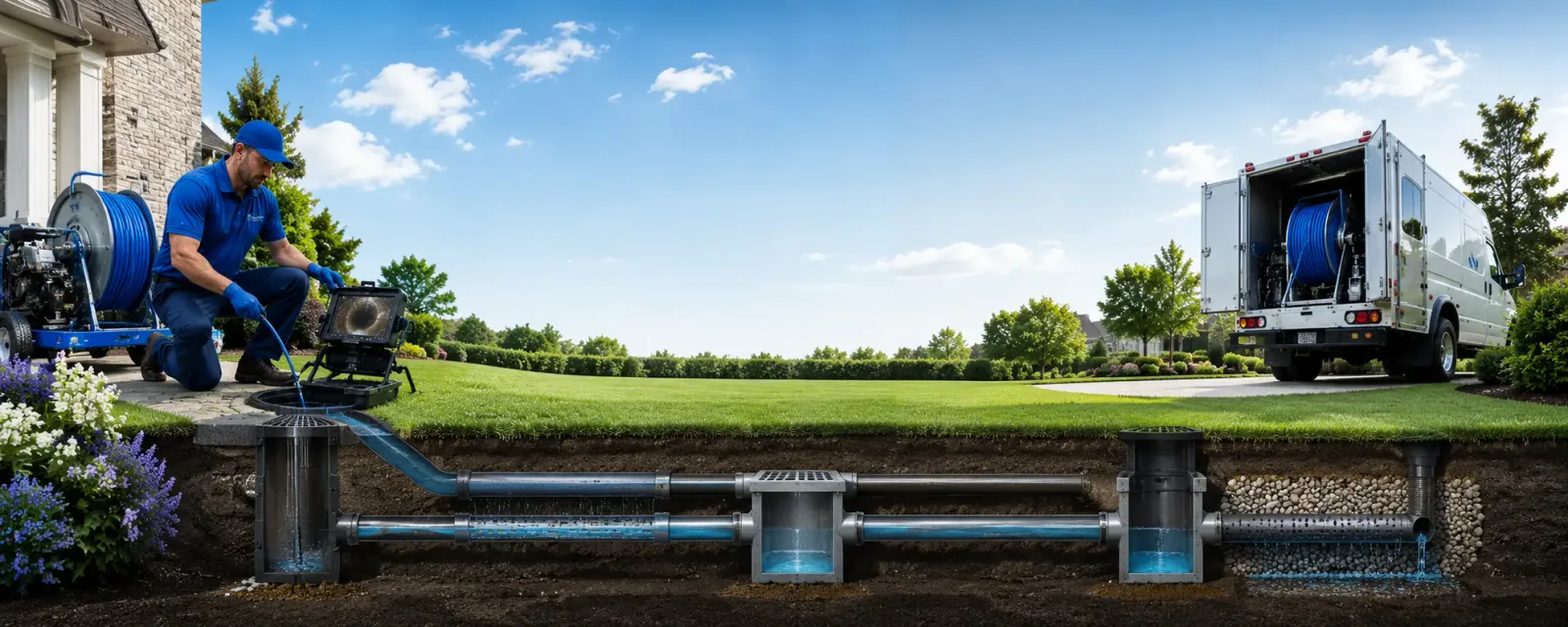 Outdoor drain cleaning information for Gresham, WI